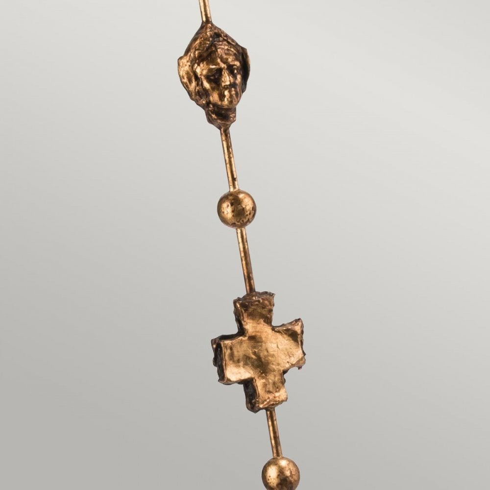 FB-FRAGMENT-FL-G Fragment 1 Light Floor Lamp Aged Gold