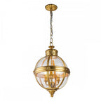 FE-ADAMS-3P-BB Adams 3 Light Pendant Chandelier Burnished Brass