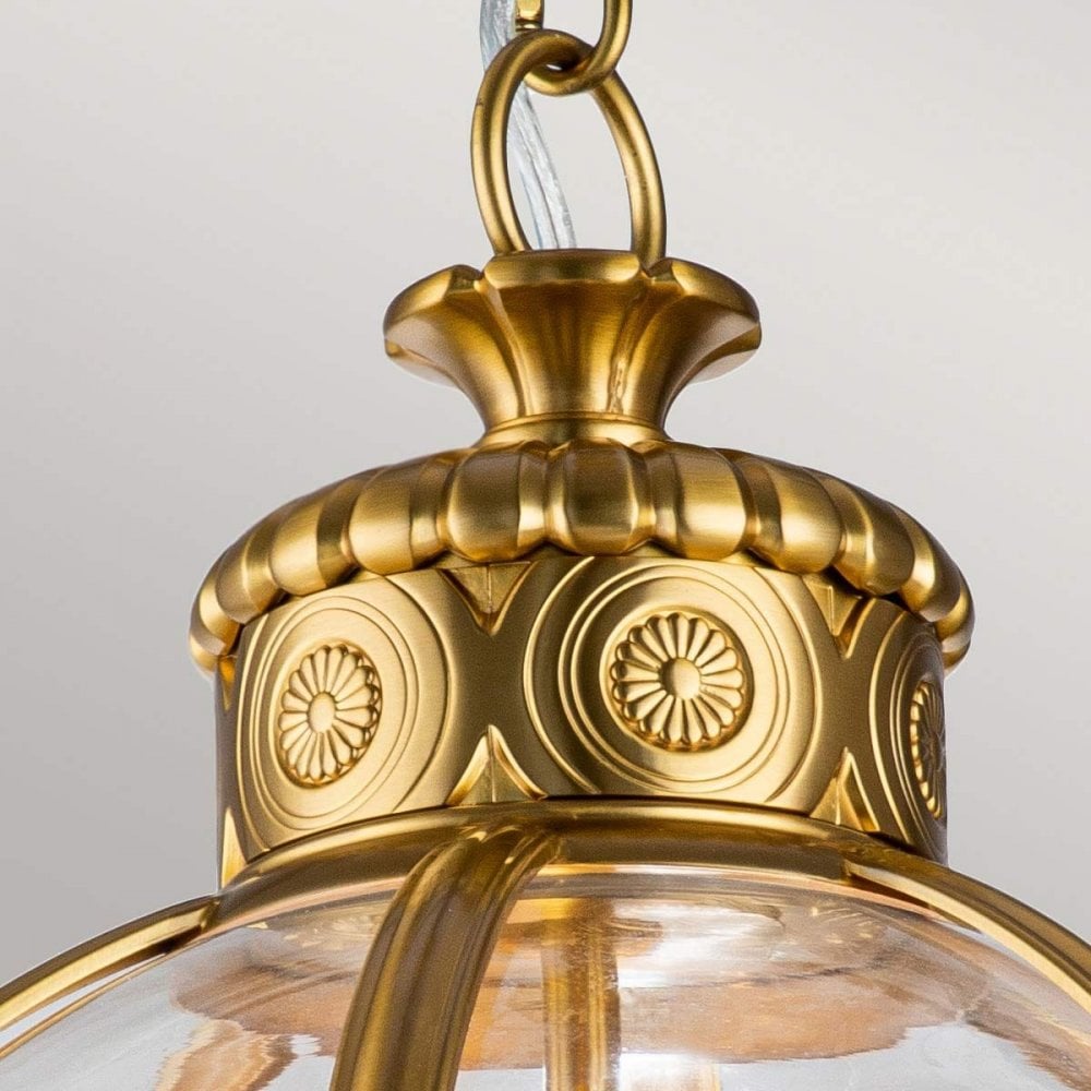 FE-ADAMS-3P-BB Adams 3 Light Pendant Chandelier Burnished Brass