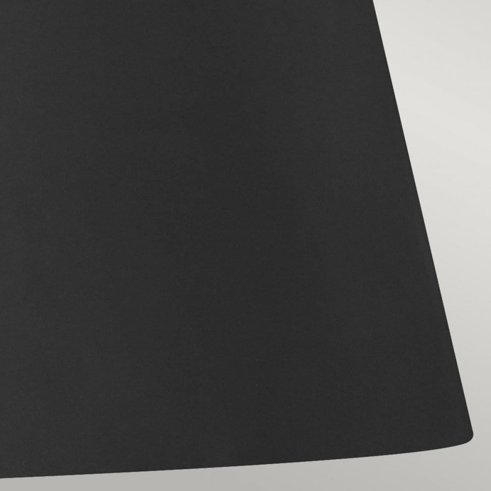 FE-ASHER-3F-MB Asher 3 Light Flush Light Midnight Black & Gold