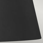 FE-ASHER-3F-MB Asher 3 Light Flush Light Midnight Black & Gold