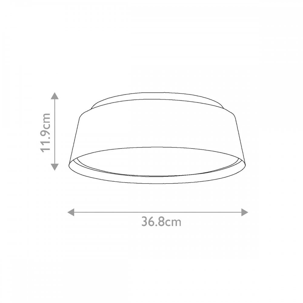 FE-ASHER-3F-WHT Asher 3 Light Flush Light Matte White & Gold