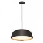 FE-ASHER-5P-MB Asher 5 Light Pendant Midnight Black & Gold