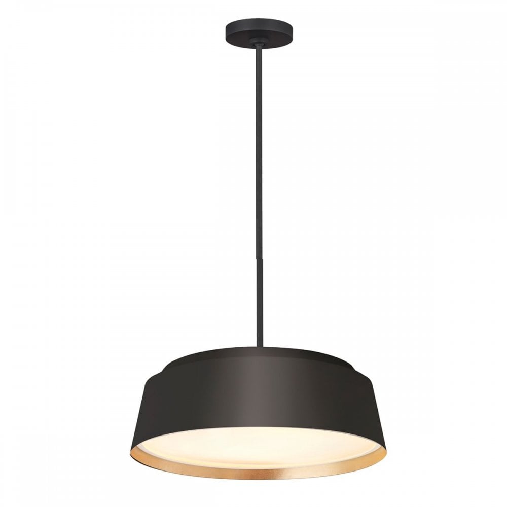 FE-ASHER-5P-MB Asher 5 Light Pendant Midnight Black & Gold