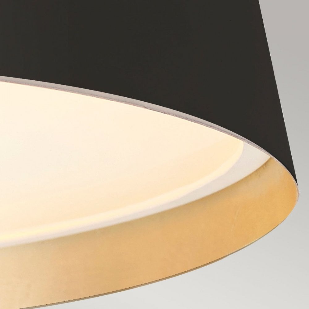 FE-ASHER-5P-MB Asher 5 Light Pendant Midnight Black & Gold