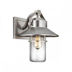 FE-BOYNTON2-M Boynton 1 Light Medium Wall Lantern Painted Brushed Steel