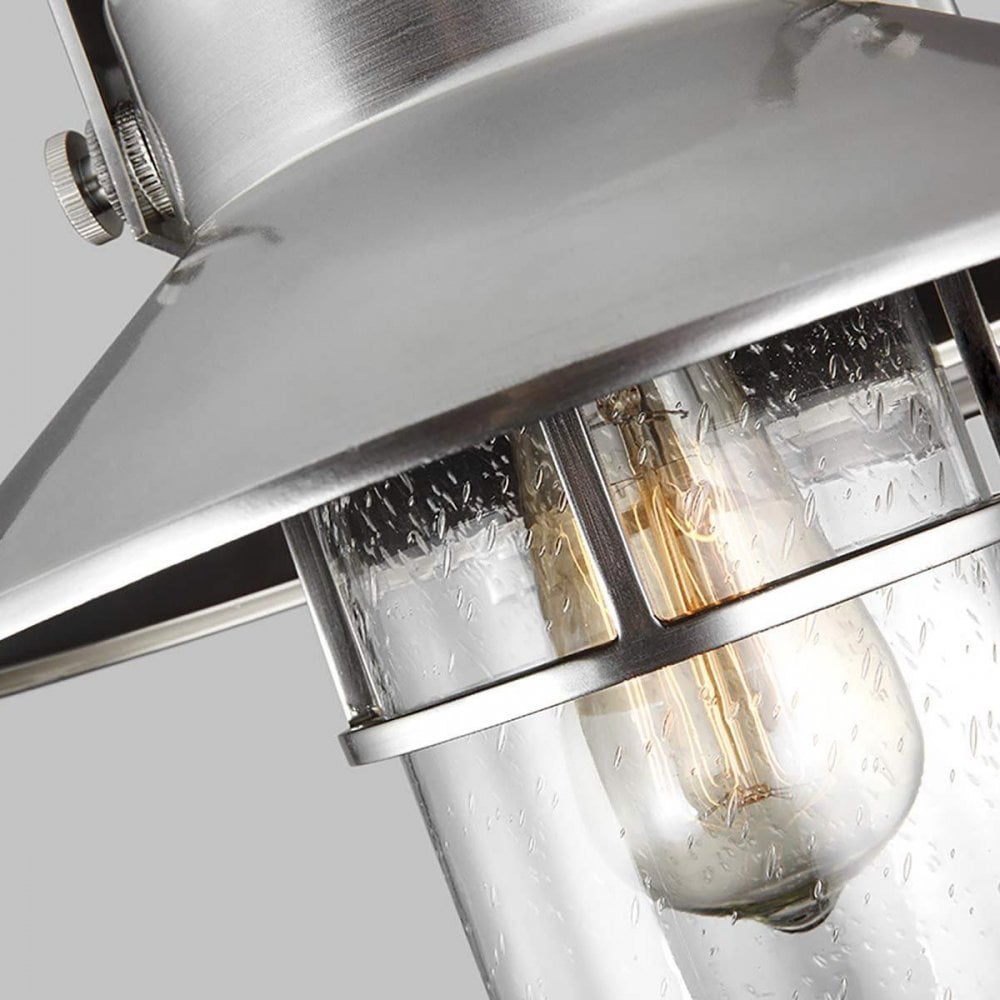 FE-BOYNTON2-M Boynton 1 Light Medium Wall Lantern Painted Brushed Steel