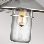 FE-BOYNTON2-M Boynton 1 Light Medium Wall Lantern Painted Brushed Steel