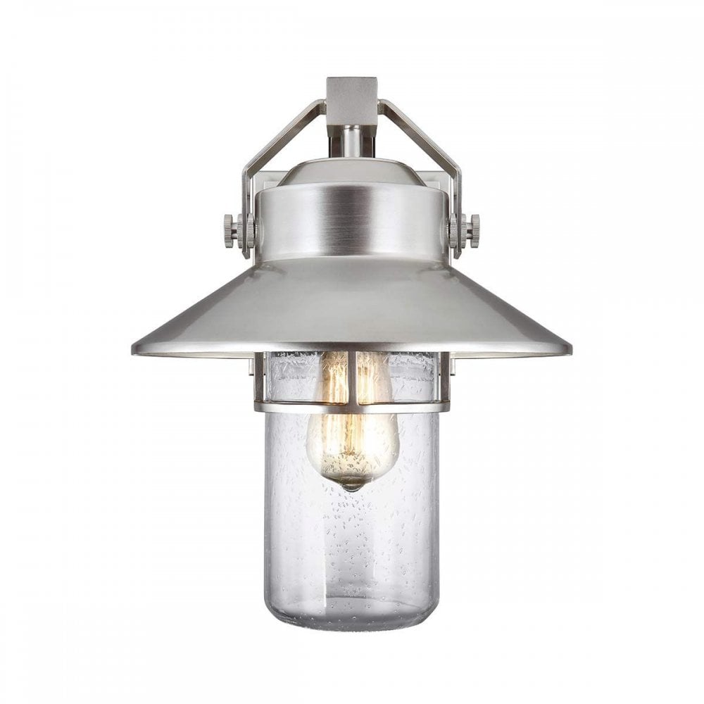 FE-BOYNTON2-M Boynton 1 Light Medium Wall Lantern Painted Brushed Steel
