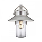 FE-BOYNTON2-M Boynton 1 Light Medium Wall Lantern Painted Brushed Steel