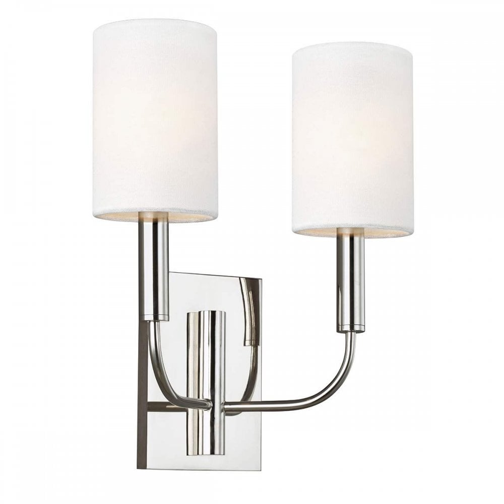 FE-BRIANNA2-PN Brianna 2 Light Wall Light Polished Nickel