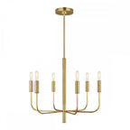 FE-BRIANNA6-BB Brianna 6 lt Chandelier Burnished Brass