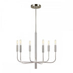 FE-BRIANNA6-PN Brianna 6 lt Chandelier Polished Nickel