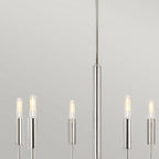 FE-BRIANNA6-PN Brianna 6 lt Chandelier Polished Nickel