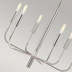 FE-BRIANNA6-PN Brianna 6 lt Chandelier Polished Nickel