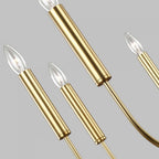 FE-BRIANNA9-BB Brianna 9 Light Chandelier Burnished Brass