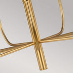 FE-BRIANNA9-BB Brianna 9 Light Chandelier Burnished Brass