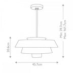 FE-BRISBIN-BB Brisbin 1 Light Pendant Burnished Brass