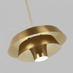 FE-BRISBIN-BB Brisbin 1 Light Pendant Burnished Brass
