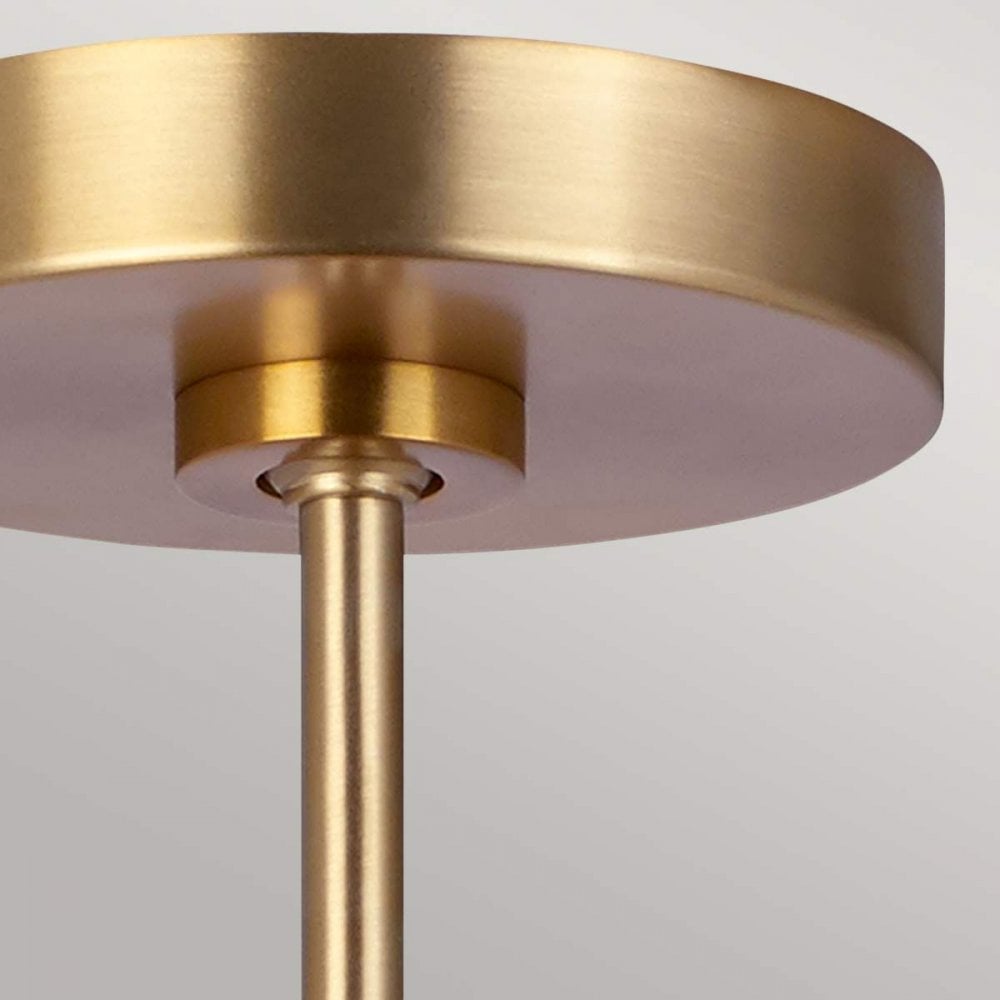 FE-BRISBIN-BB Brisbin 1 Light Pendant Burnished Brass
