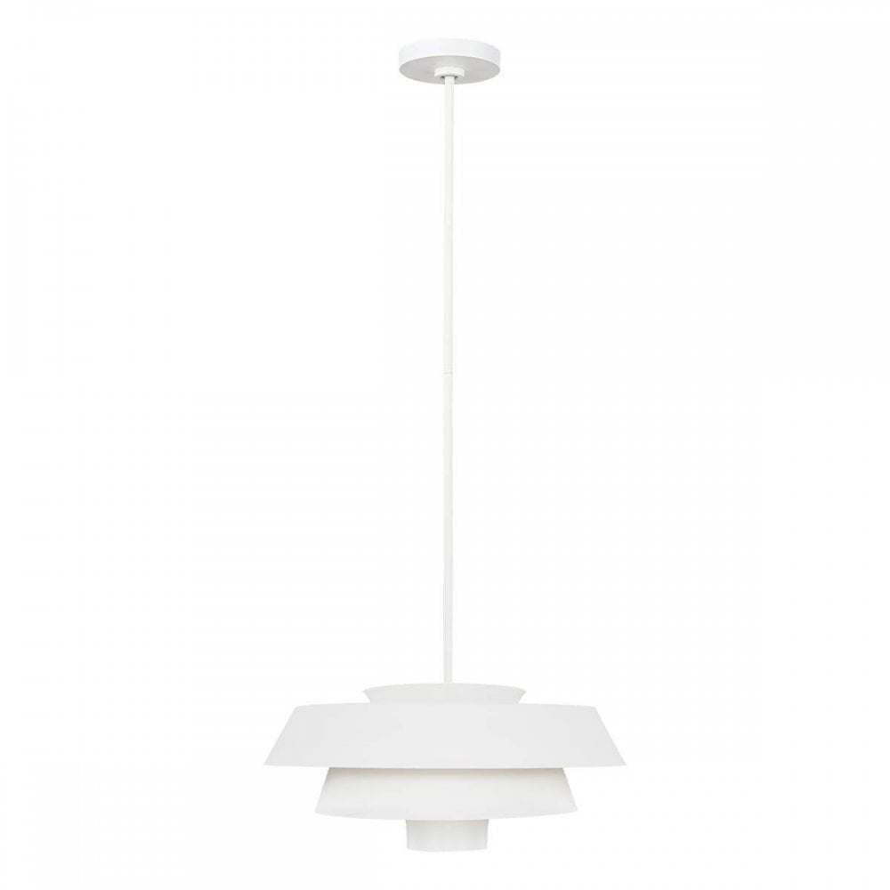 FE-BRISBIN-MW Brisbin 1 Light Pendant Matte White