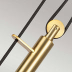 FE-CANDOR-P Candor 1 Light Pendant Matte White and Brass