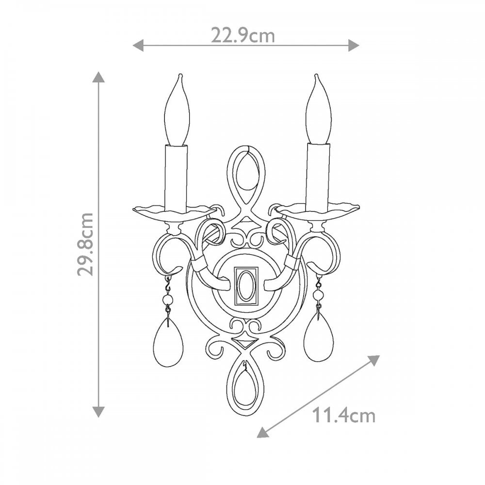 FE-CHATEAU2 Chateau 2 Light Wall Light Mocha Bronze