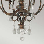 FE-CHATEAU4 Chateau 4 Light Chandelier Mocha Bronze