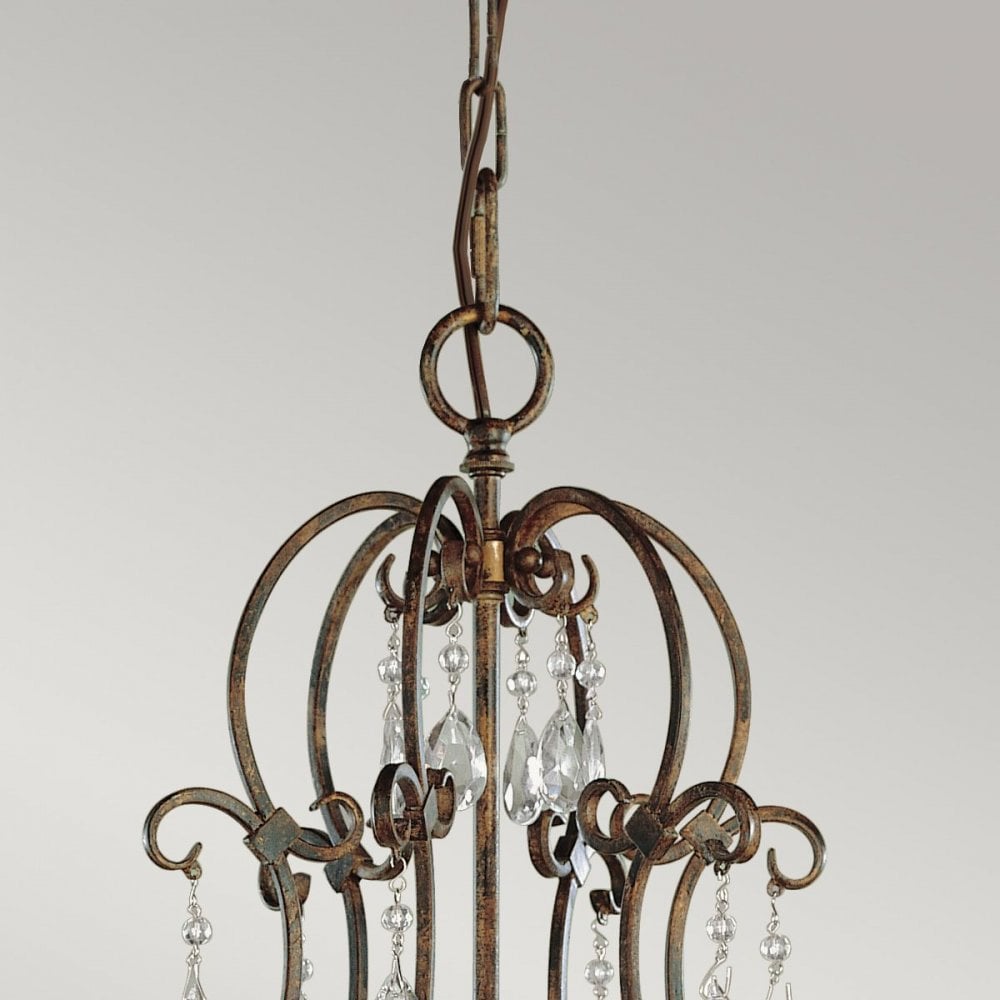 FE-CHATEAU6 Chateau 6 Light Chandelier Mocha Bronze