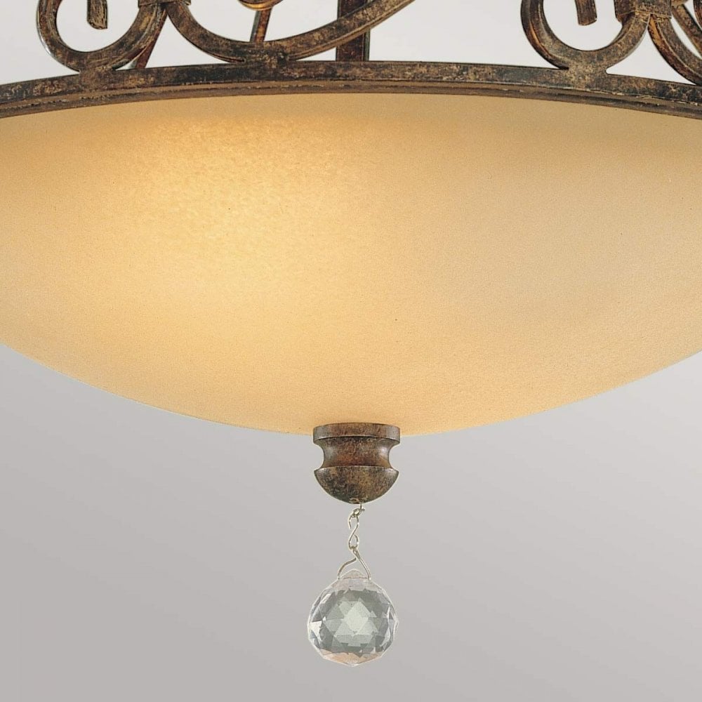FE-CHATEAU-SF Chateau 2 Light Semi-Flush Light Mocha Bronze