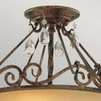 FE-CHATEAU-SF Chateau 2 Light Semi-Flush Light Mocha Bronze