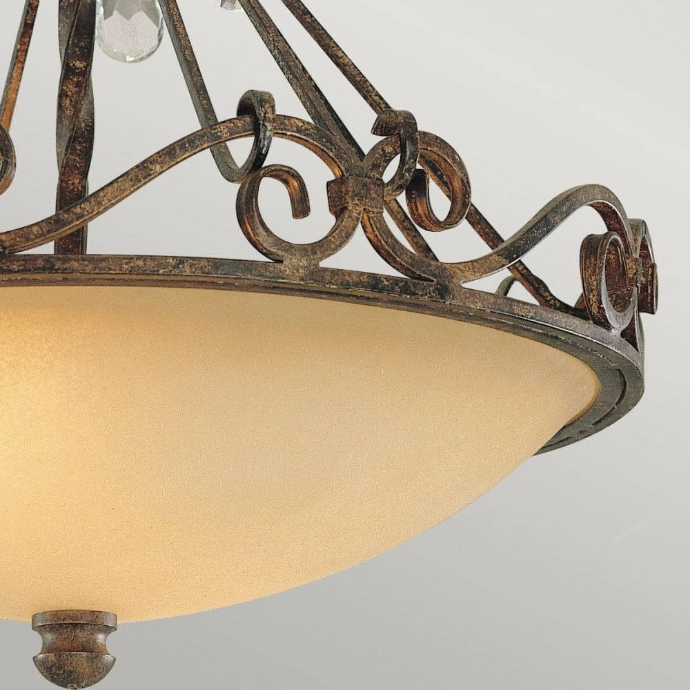 FE-CHATEAU-SF Chateau 2 Light Semi-Flush Light Mocha Bronze