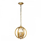 FE-CORINNE-3P-S-BB Corinne 3 Light Small Pendant Burnished Brass