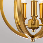 FE-CORINNE-3P-S-BB Corinne 3 Light Small Pendant Burnished Brass