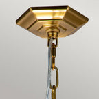 FE-CORINNE-3P-S-BB Corinne 3 Light Small Pendant Burnished Brass