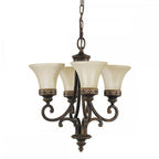 FE-DRAWING-ROOM4 Drawing Room 4 Light Chandelier Walnut