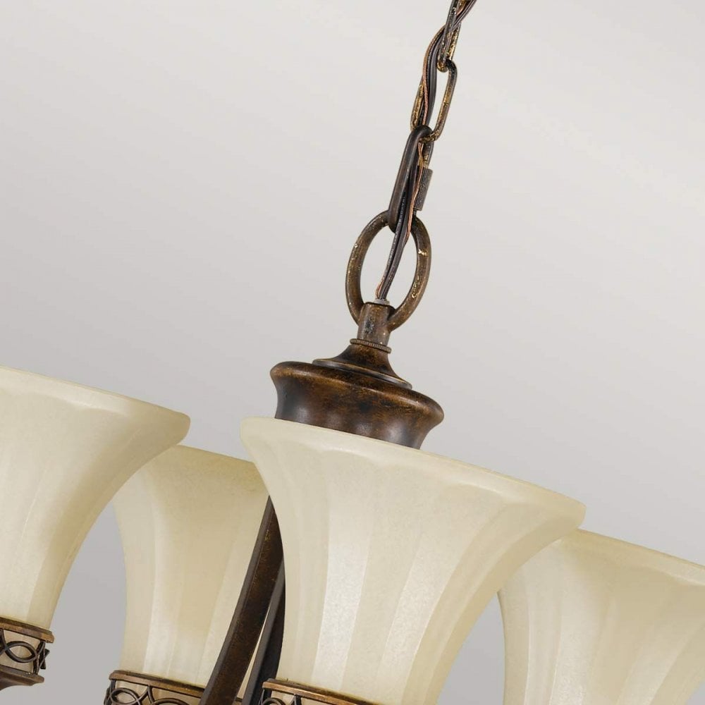 FE-DRAWING-ROOM4 Drawing Room 4 Light Chandelier Walnut