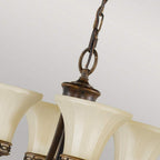 FE-DRAWING-ROOM4 Drawing Room 4 Light Chandelier Walnut