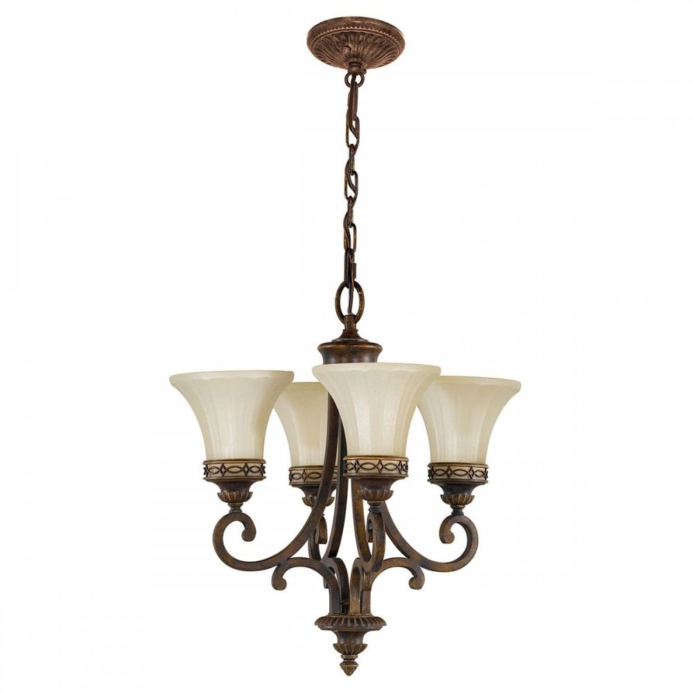 FE-DRAWING-ROOM4 Drawing Room 4 Light Chandelier Walnut