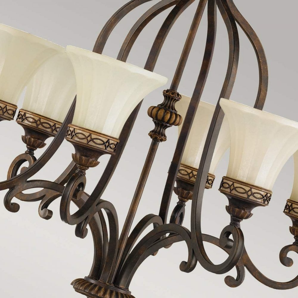 FE-DRAWING-ROOM6 Drawing Room 6 Light Chandelier Walnut