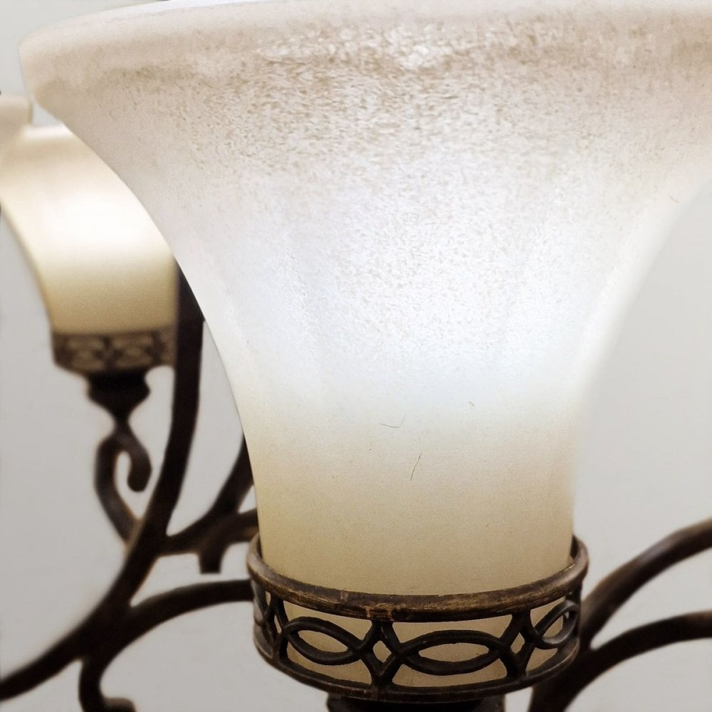 FE-DRAWING-ROOM6 Drawing Room 6 Light Chandelier Walnut