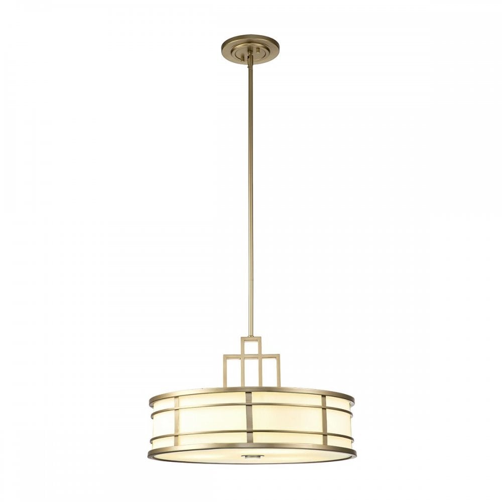 FE-FUSION-P-L-PNBR Fusion 3lt Large Pendant Painted Natural Brass