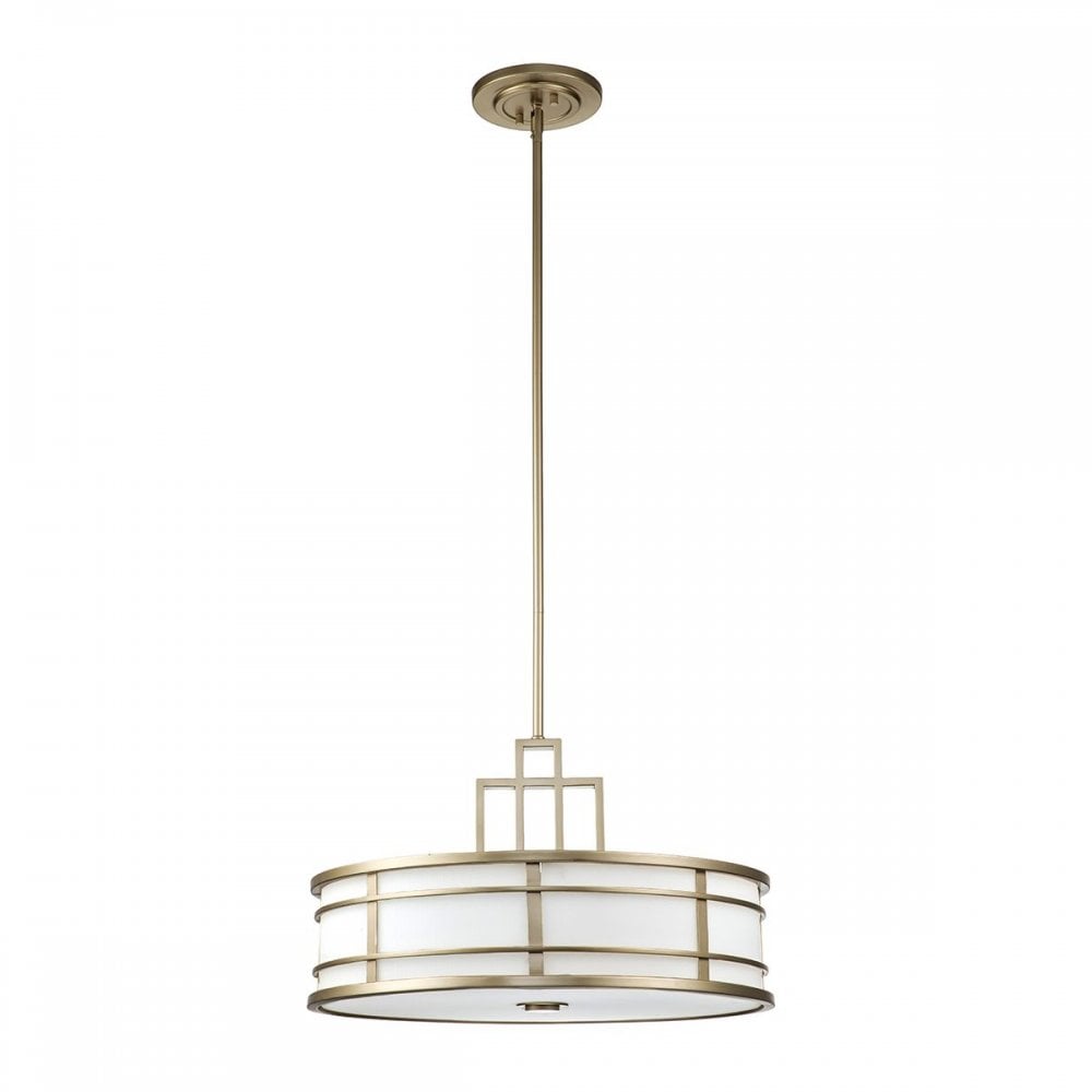 FE-FUSION-P-L-PNBR Fusion 3lt Large Pendant Painted Natural Brass