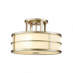 FE-FUSION-SF-PNBR Fusion 3lt Semi-Flush Painted Natural Brass