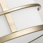 FE-FUSION-SF-PNBR Fusion 3lt Semi-Flush Painted Natural Brass