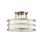 FE-FUSION-SF-PNBR Fusion 3lt Semi-Flush Painted Natural Brass