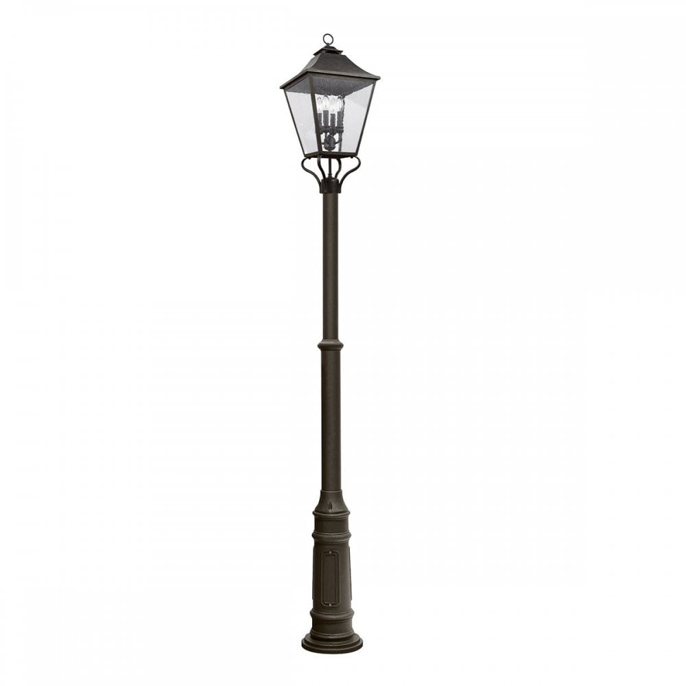 FE-GALENA5-XL-SBL Galena 4 Light Lamp Post Sable