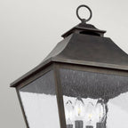 FE-GALENA5-XL-SBL Galena 4 Light Lamp Post Sable