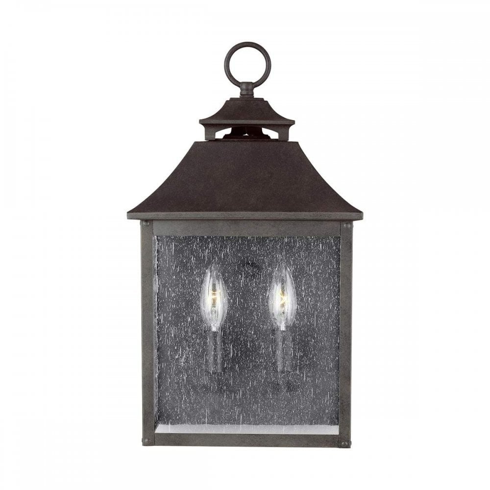 FE-GALENA7-SBL Galena 2 Light Half Lantern Sable