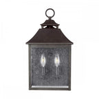 FE-GALENA7-SBL Galena 2 Light Half Lantern Sable